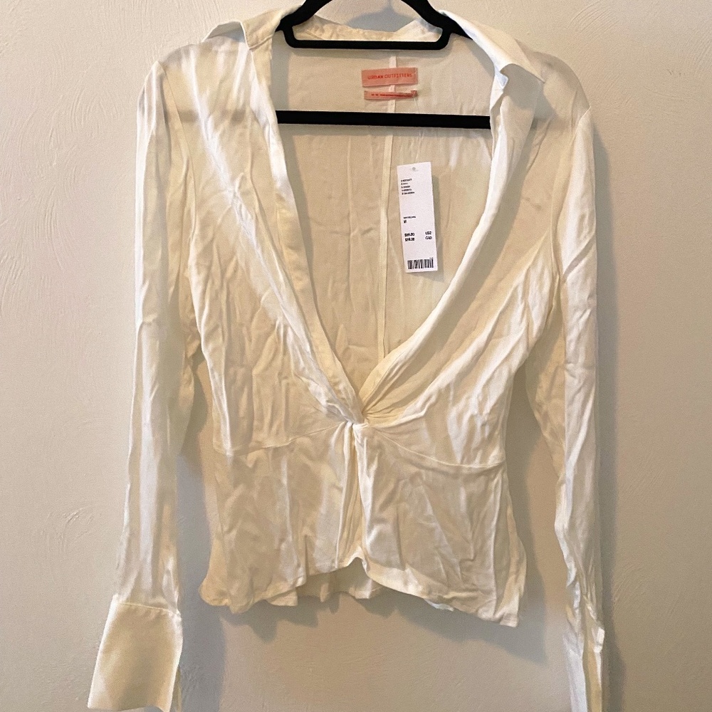 Urban Outfitters, Collared Deep V Top